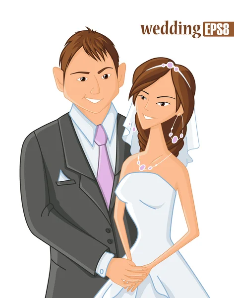 矢量插画的婚礼 — 图库矢量图片