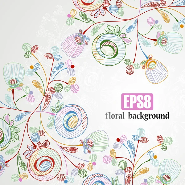 Floral background — Stock Vector