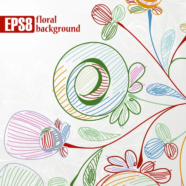 Floral background — Stock Vector