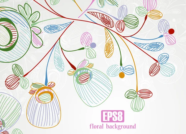 Fundo floral — Vetor de Stock