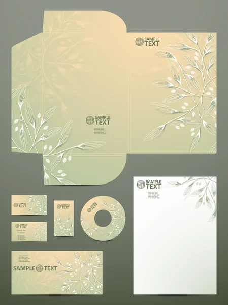 Stationery set — Stock Vector