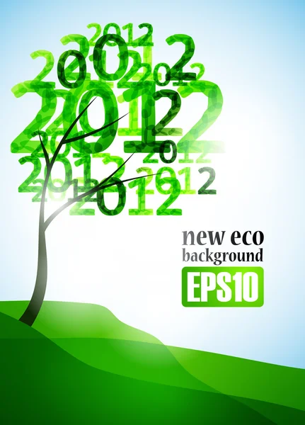 New eco background — Stock Vector