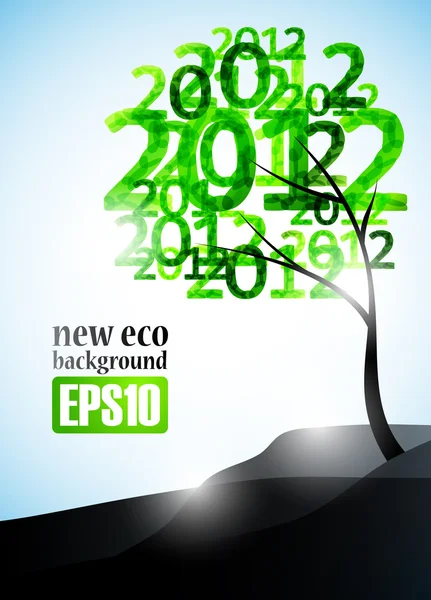 New eco background — Stock Vector