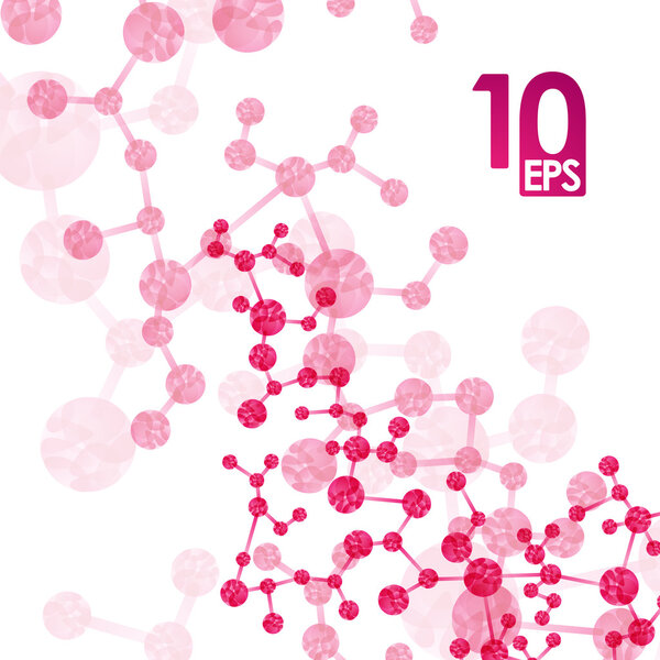 Dna molecule, abstract background