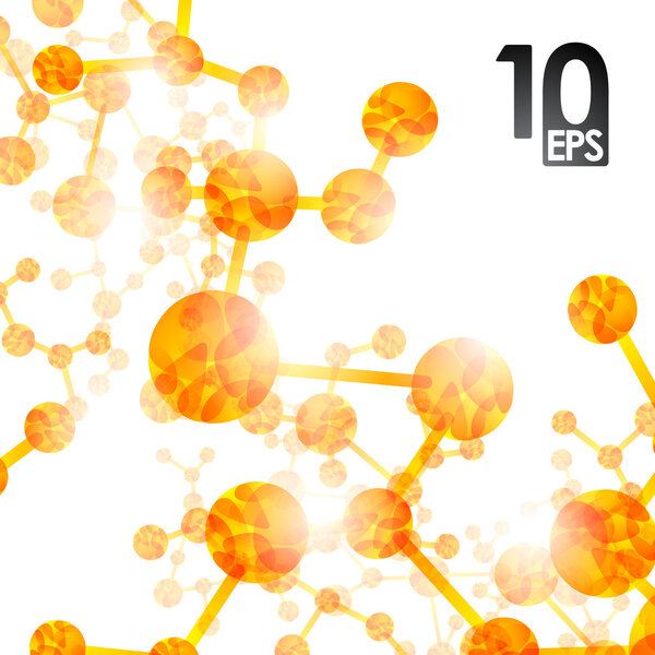 Dna molecule, abstract background