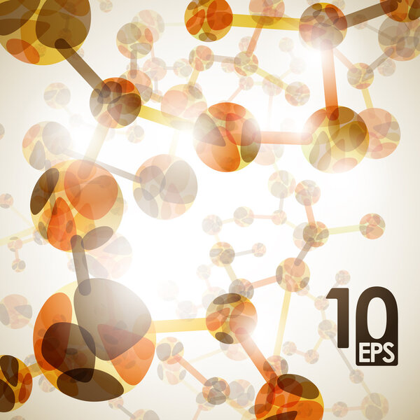 Dna molecule, abstract background