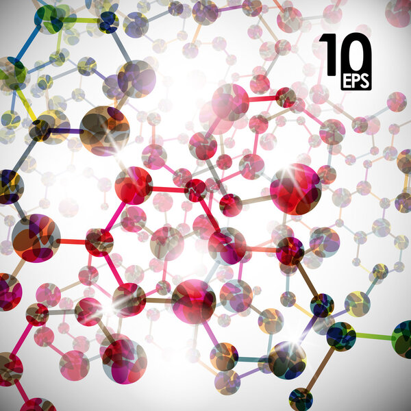 Molecular structure background