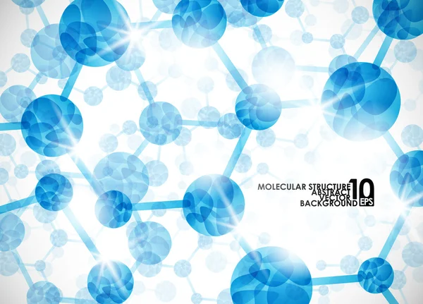 Moleculaire structuur achtergrond — Stockvector