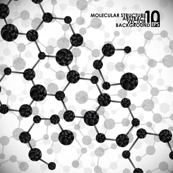 Molekulare Struktur Hintergrund — Stockvektor
