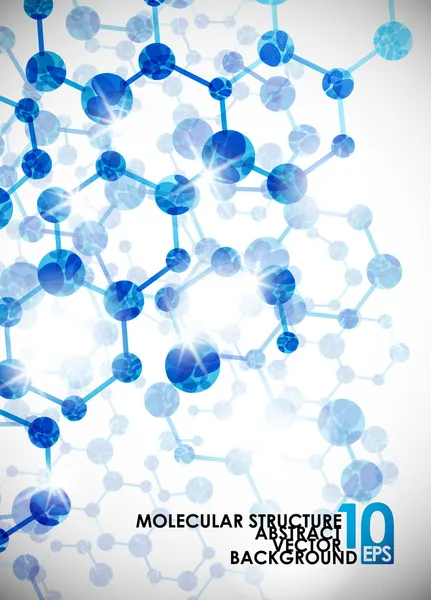 Fondo de estructura molecular — Archivo Imágenes Vectoriales