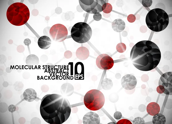 Moleculaire structuur achtergrond — Stockvector