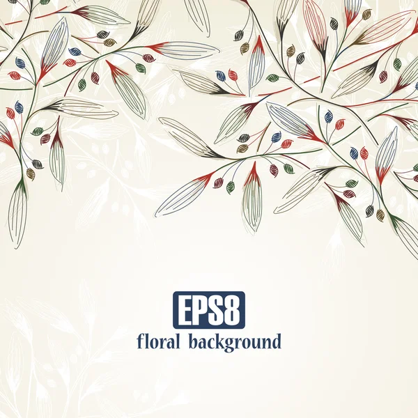 Fondo floral — Vector de stock
