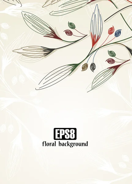 Fondo floral — Vector de stock