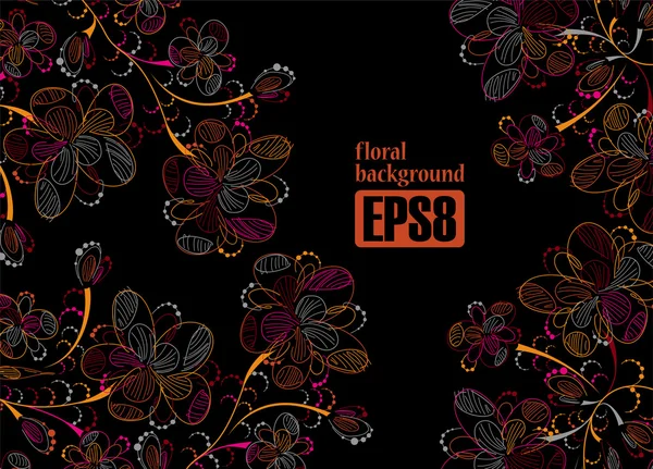 Floral background — Stock Vector