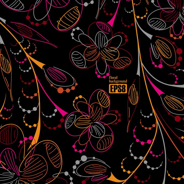 Fundo floral — Vetor de Stock