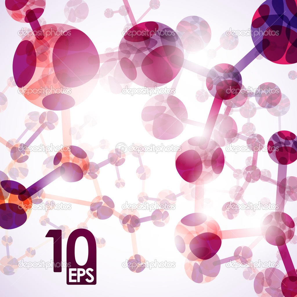 Dna molecule, abstract background