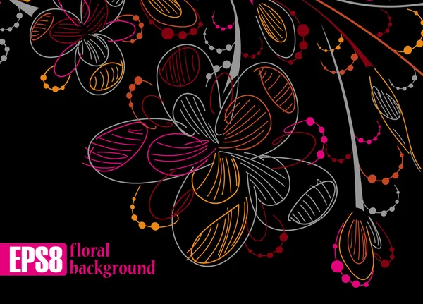 Fondo floral — Archivo Imágenes Vectoriales