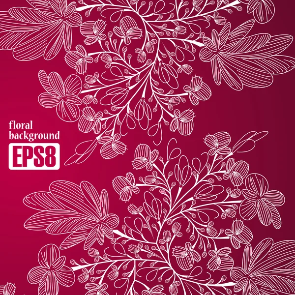 Fondo floral — Vector de stock