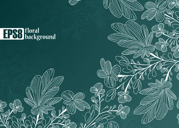 Fondo floral — Vector de stock