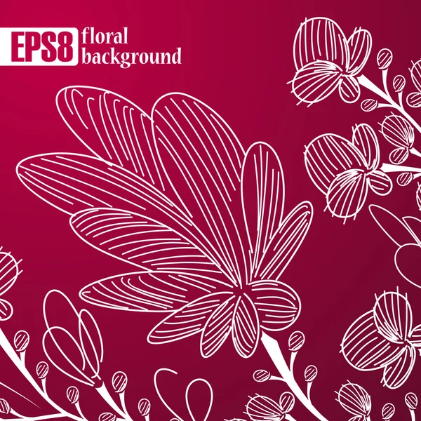 Floral background — Stock Vector