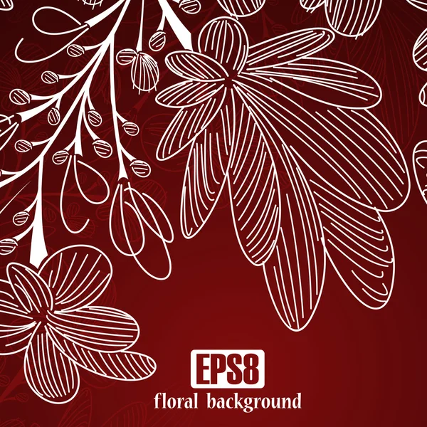 Fondo floral — Vector de stock