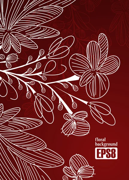 Fondo floral — Vector de stock