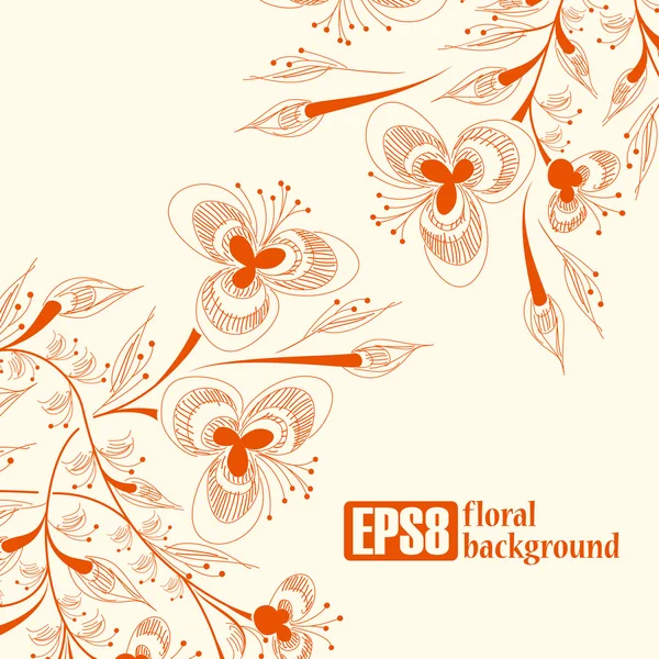 Floral background — Stock Vector