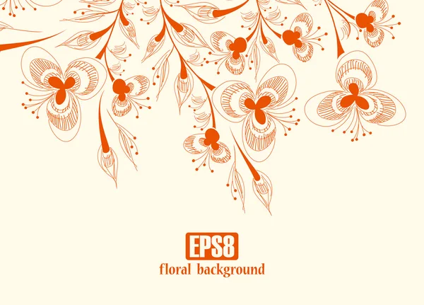 Fundo floral — Vetor de Stock