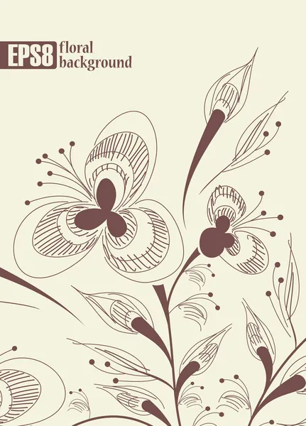 Fond floral — Image vectorielle