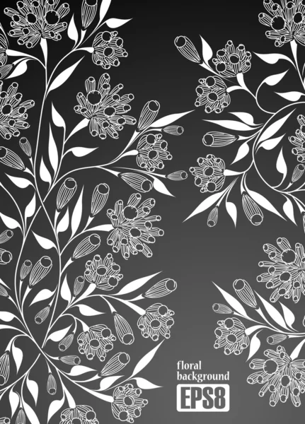 Fond floral — Image vectorielle