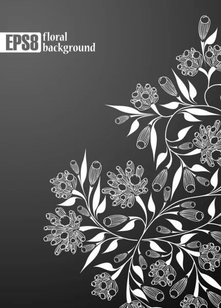 Bloemen achtergrond — Stockvector