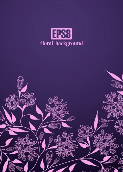 Fondo floral — Archivo Imágenes Vectoriales