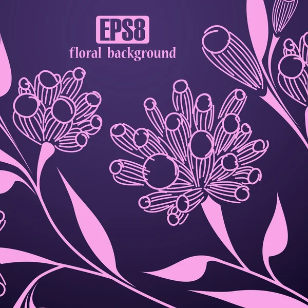 Fondo floral — Vector de stock