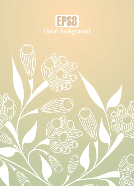 Fondo floral — Archivo Imágenes Vectoriales