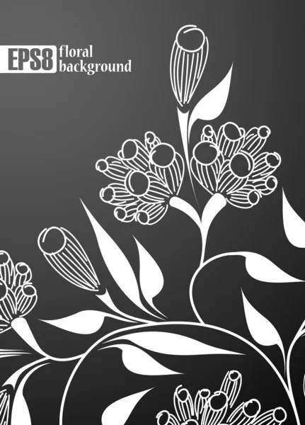 Bloemen achtergrond — Stockvector