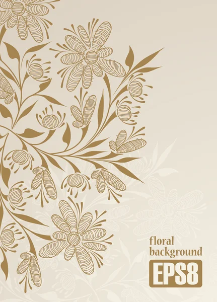 Fundo floral — Vetor de Stock