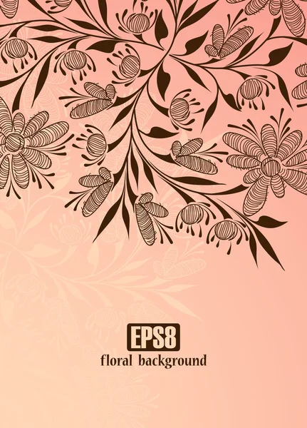 Fondo floral — Vector de stock