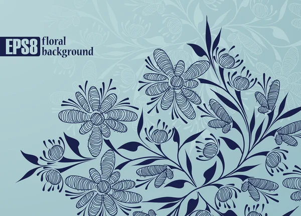 Fondo floral — Vector de stock