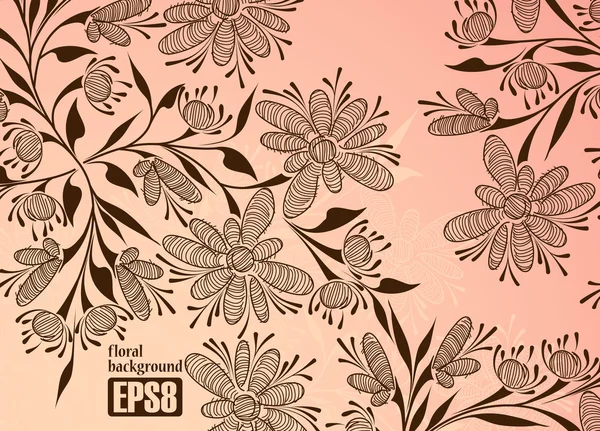 Fondo floral — Archivo Imágenes Vectoriales