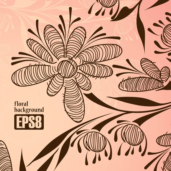 Floral background — Stock Vector