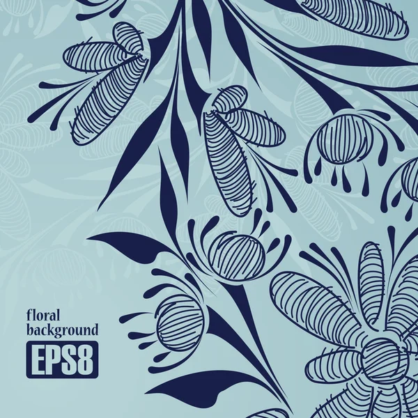 Fondo floral — Vector de stock