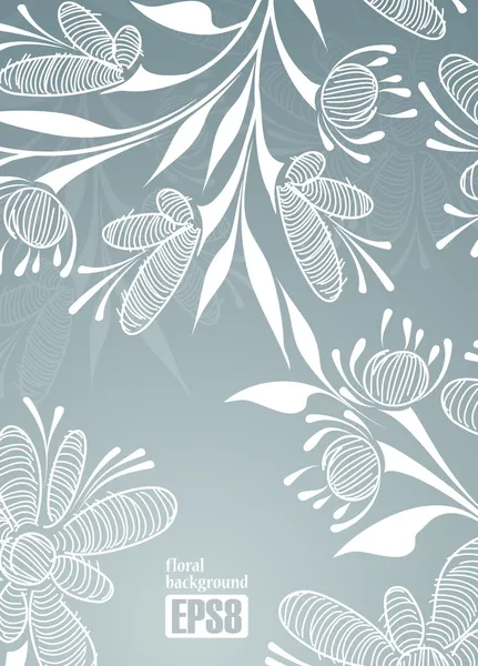 Fondo floral — Vector de stock