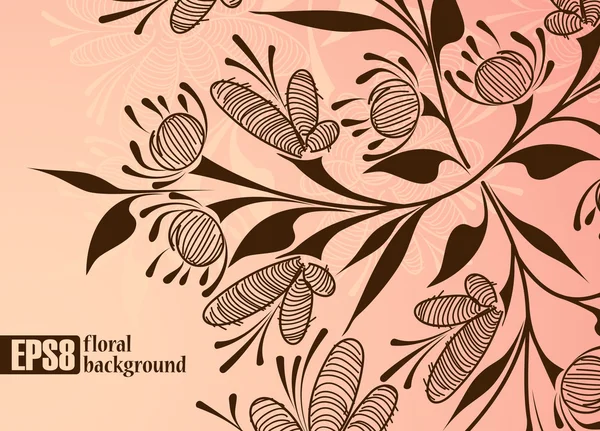 Fundal floral — Vector de stoc