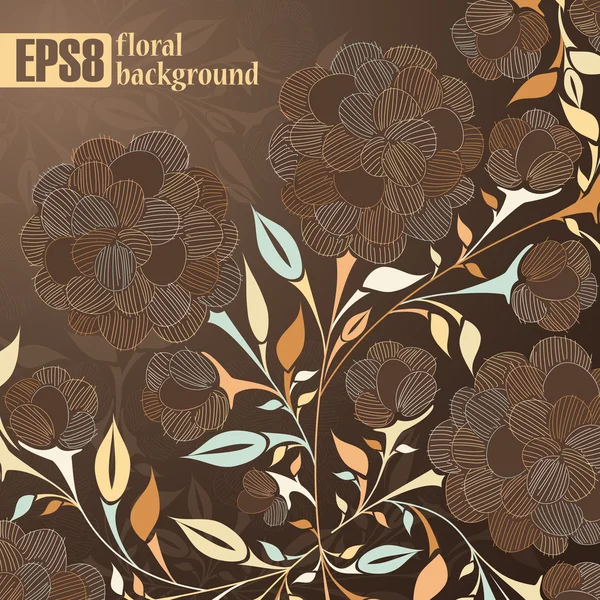 Floral background — Stock Vector