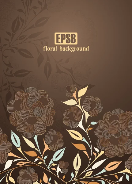 Fundal floral — Vector de stoc