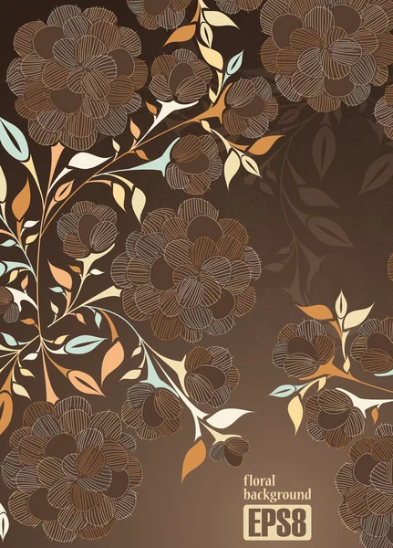 Fondo floral — Vector de stock