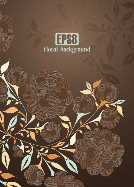 Fundal floral — Vector de stoc