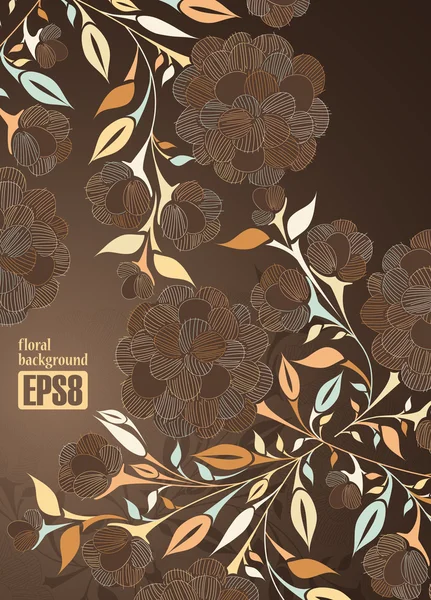 Fundo floral — Vetor de Stock