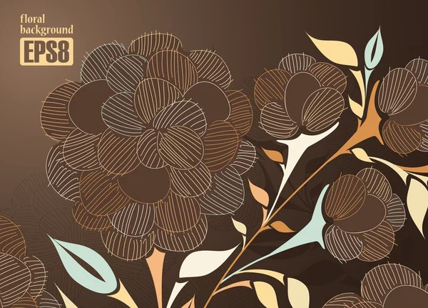 Fondo floral — Vector de stock