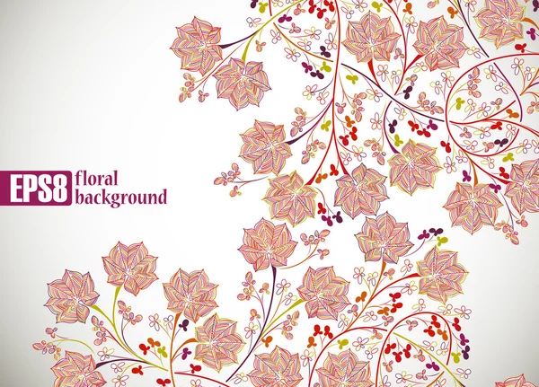 Fundo floral — Vetor de Stock